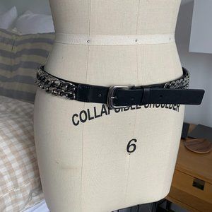 Real Leather Chain Belt